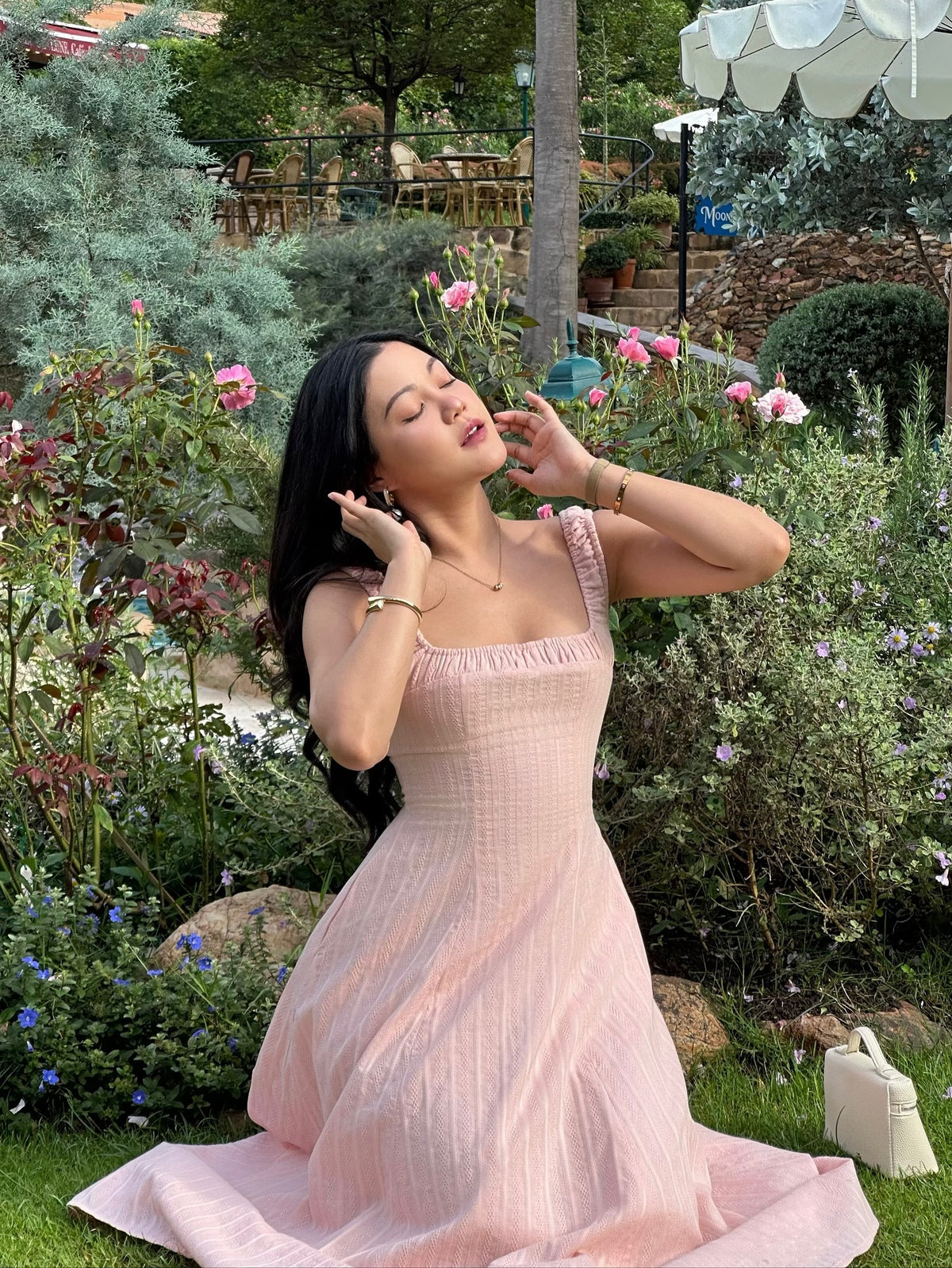 Solene maxi dress in pink 💕#rvsolenemaxidress