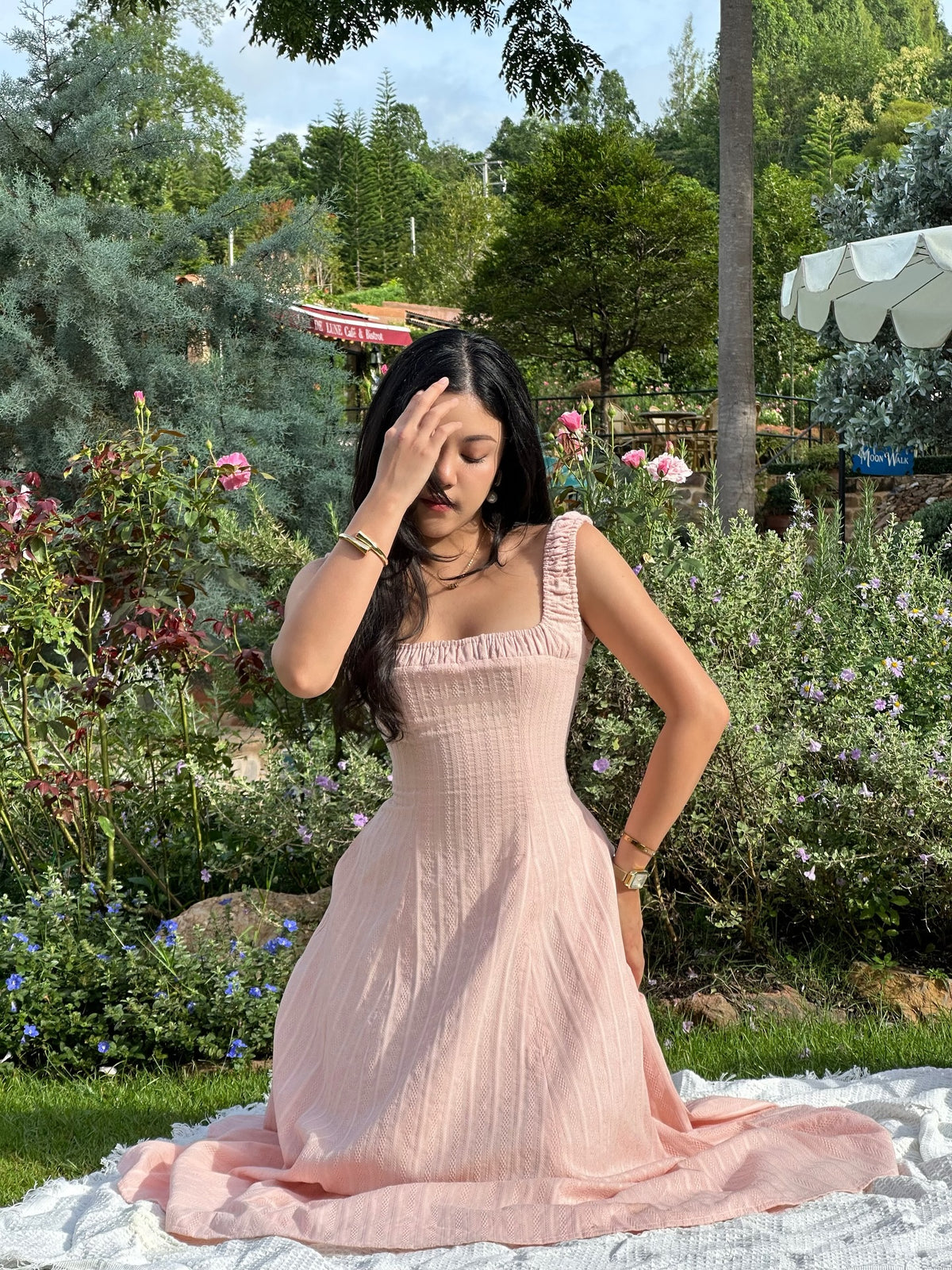 Solene maxi dress in pink 💕#rvsolenemaxidress