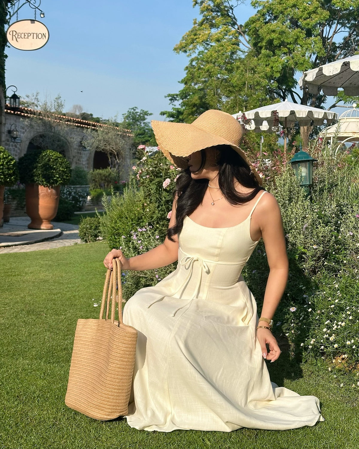 Amélie dress in Vanilla 🍦〰️ Price: 3,290.-〰️ Size: Xs-3Xl〰️ Fabric: Cotton Linen#rvameliedress