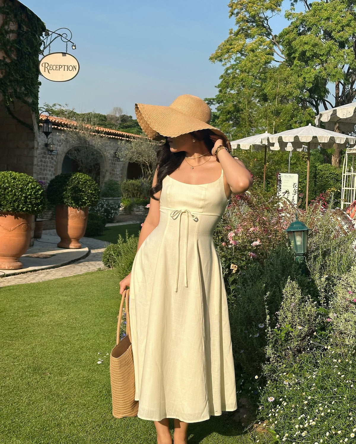 Amélie dress in Vanilla 🍦〰️ Price: 3,290.-〰️ Size: Xs-3Xl〰️ Fabric: Cotton Linen#rvameliedress