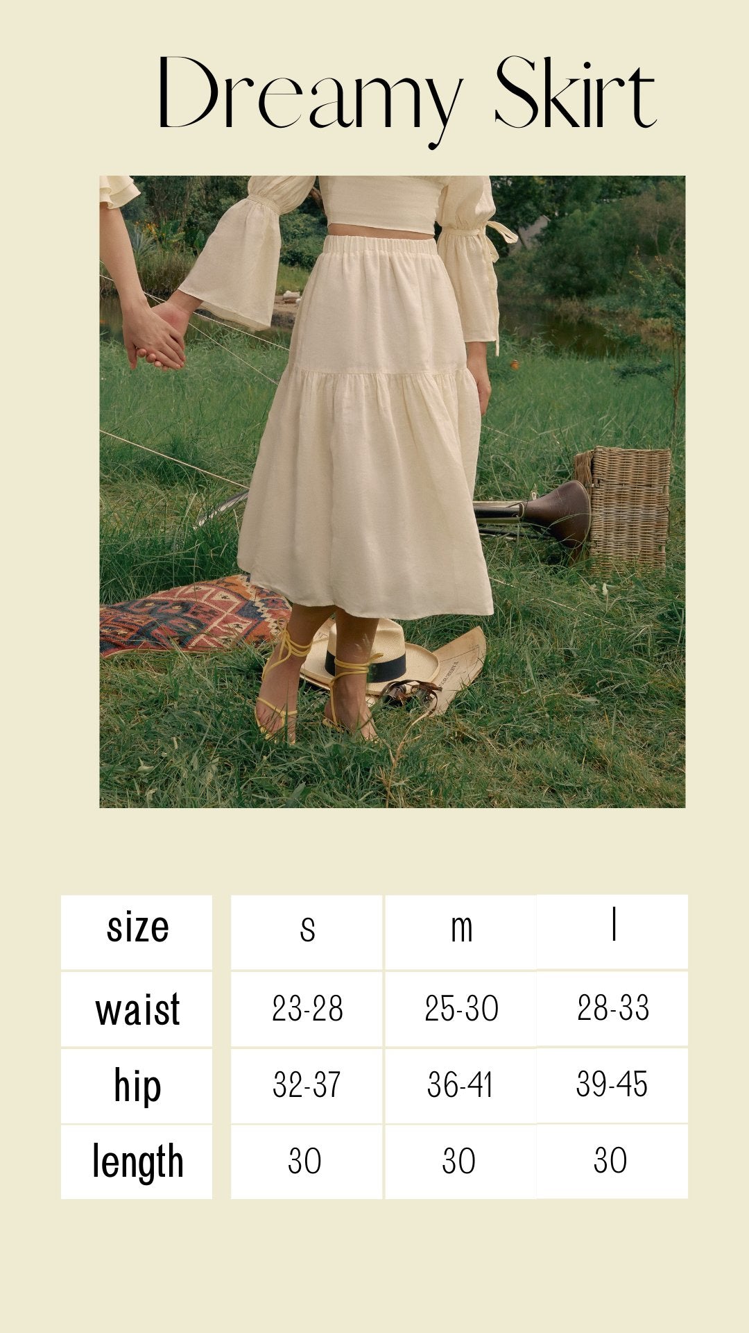 DREAMY SKIRT - RAVii - Black - S - linen fabric