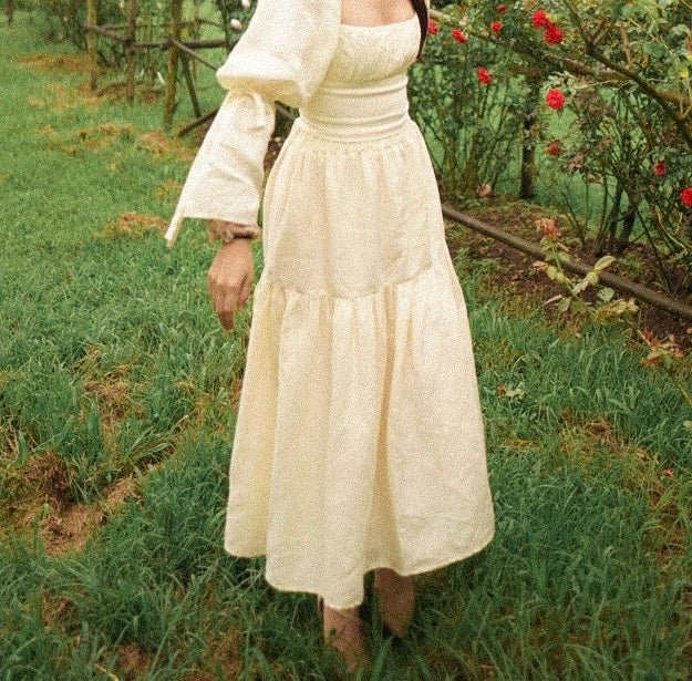 DREAMY SKIRT - RAVii - Cream - S - linen fabric