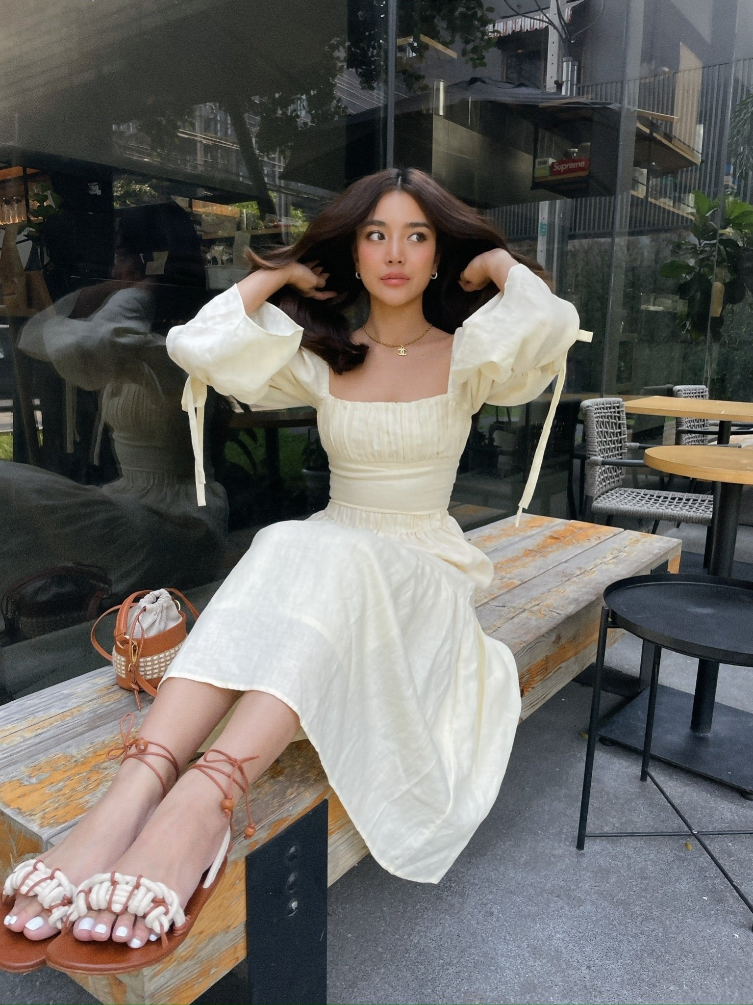 DREAMY SKIRT - RAVii - Green - S - linen fabric