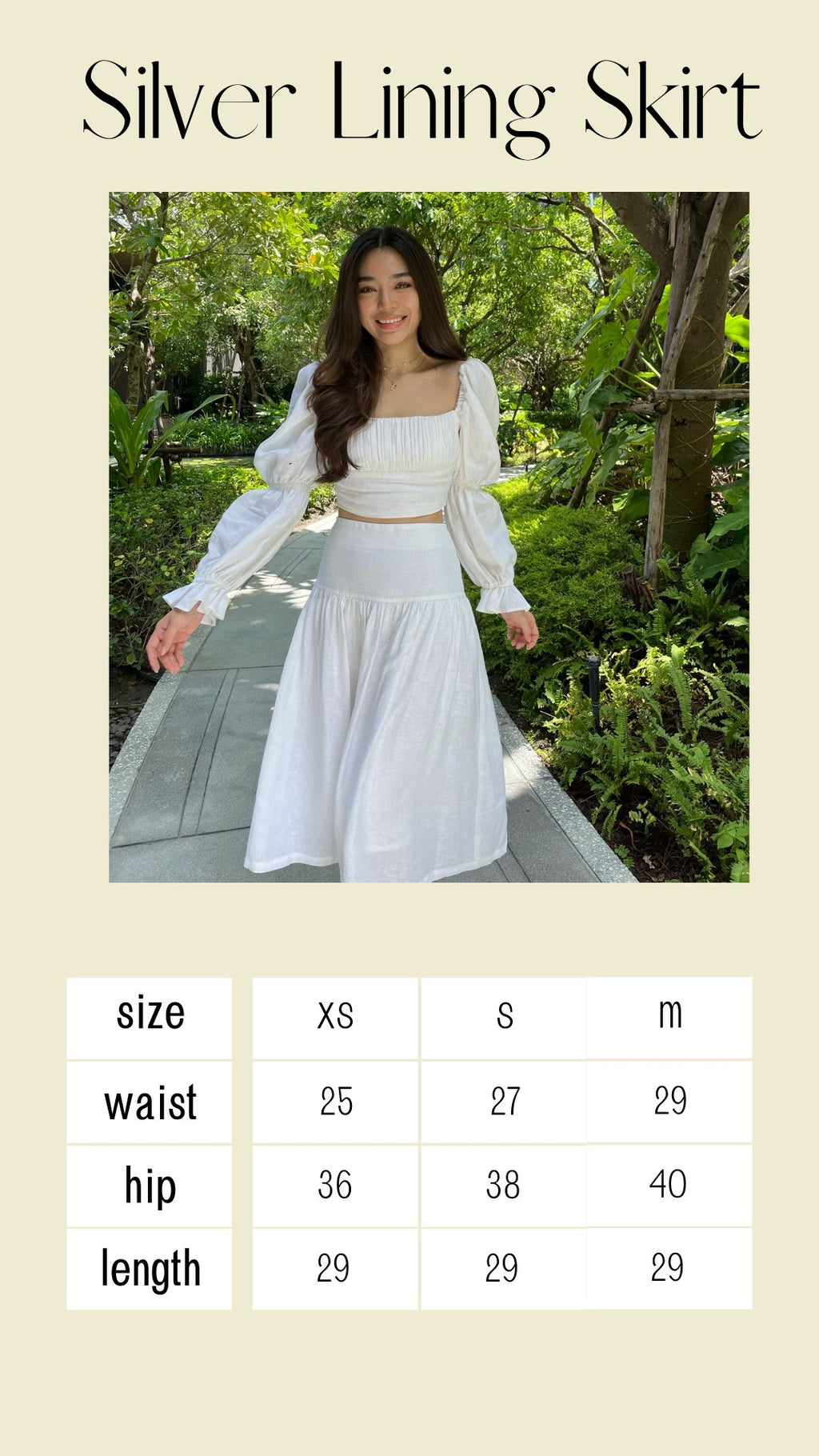 SILVER LINING SKIRT - RAVii - Blue - XS - linen fabric